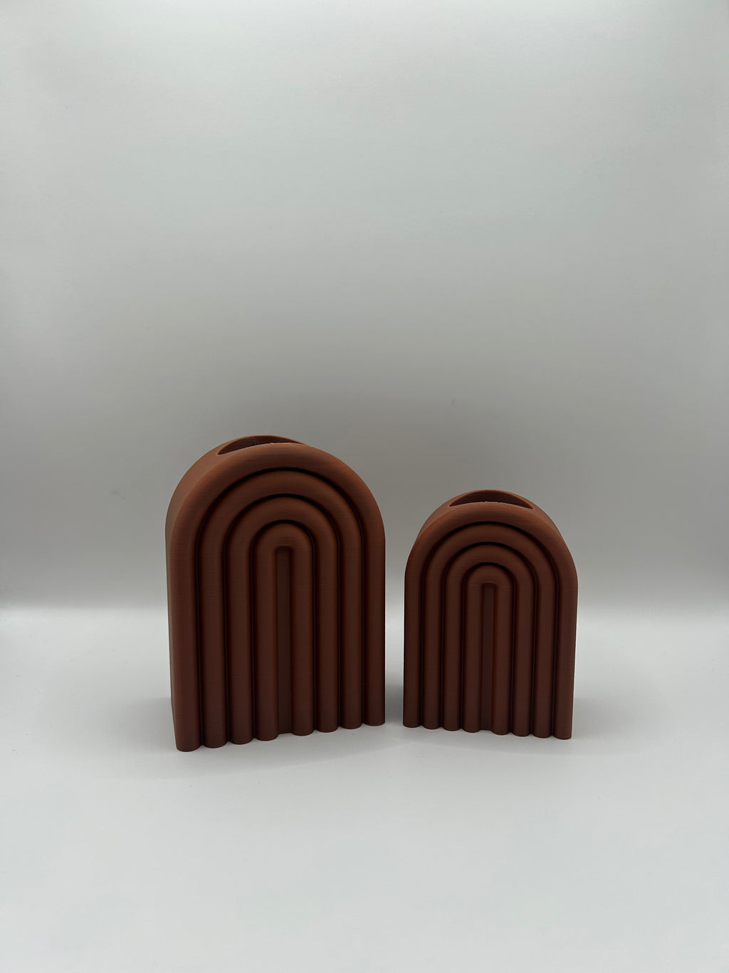 Arch Ribbed Vase Set | Set per 2