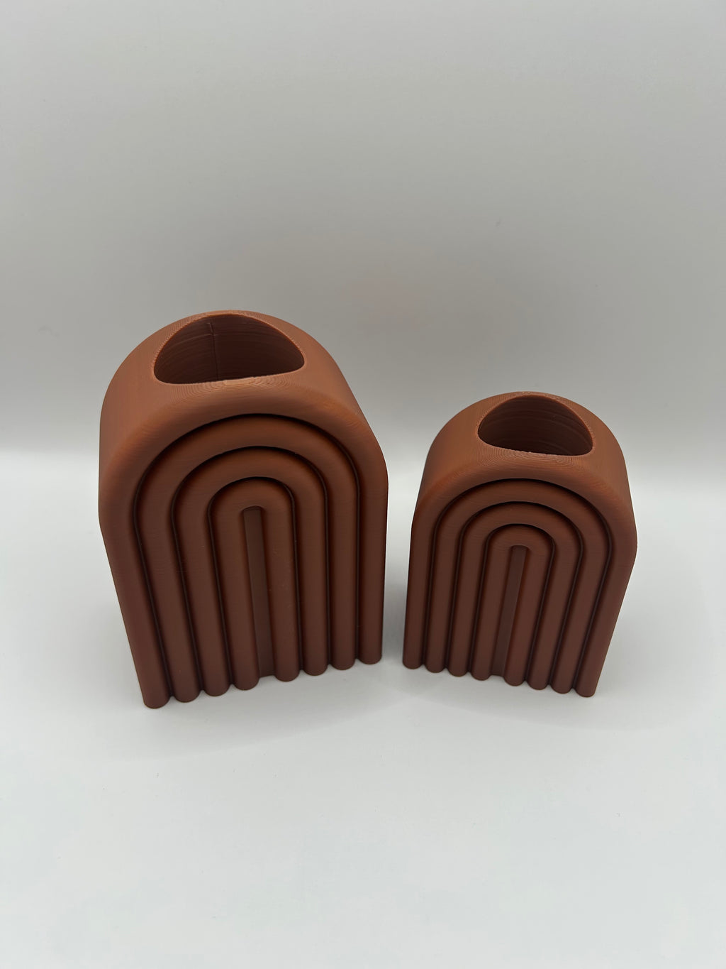 Arch Ribbed Vase Set | Set per 2
