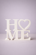“HOME” Decorative Sign with Heart