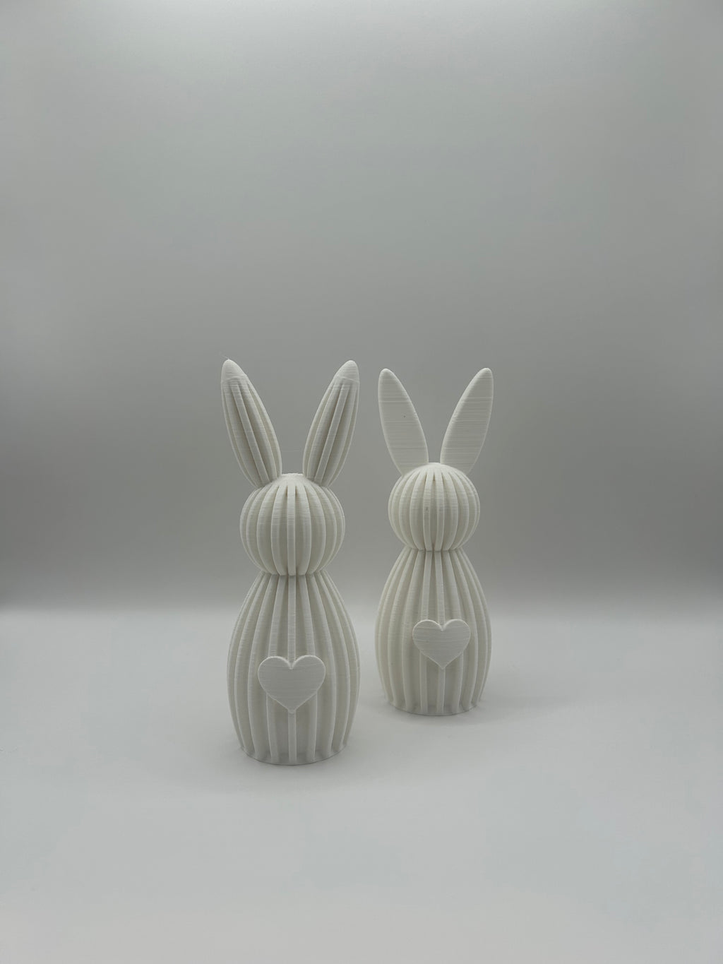 Minimalist Bunny Sculpture with Heart