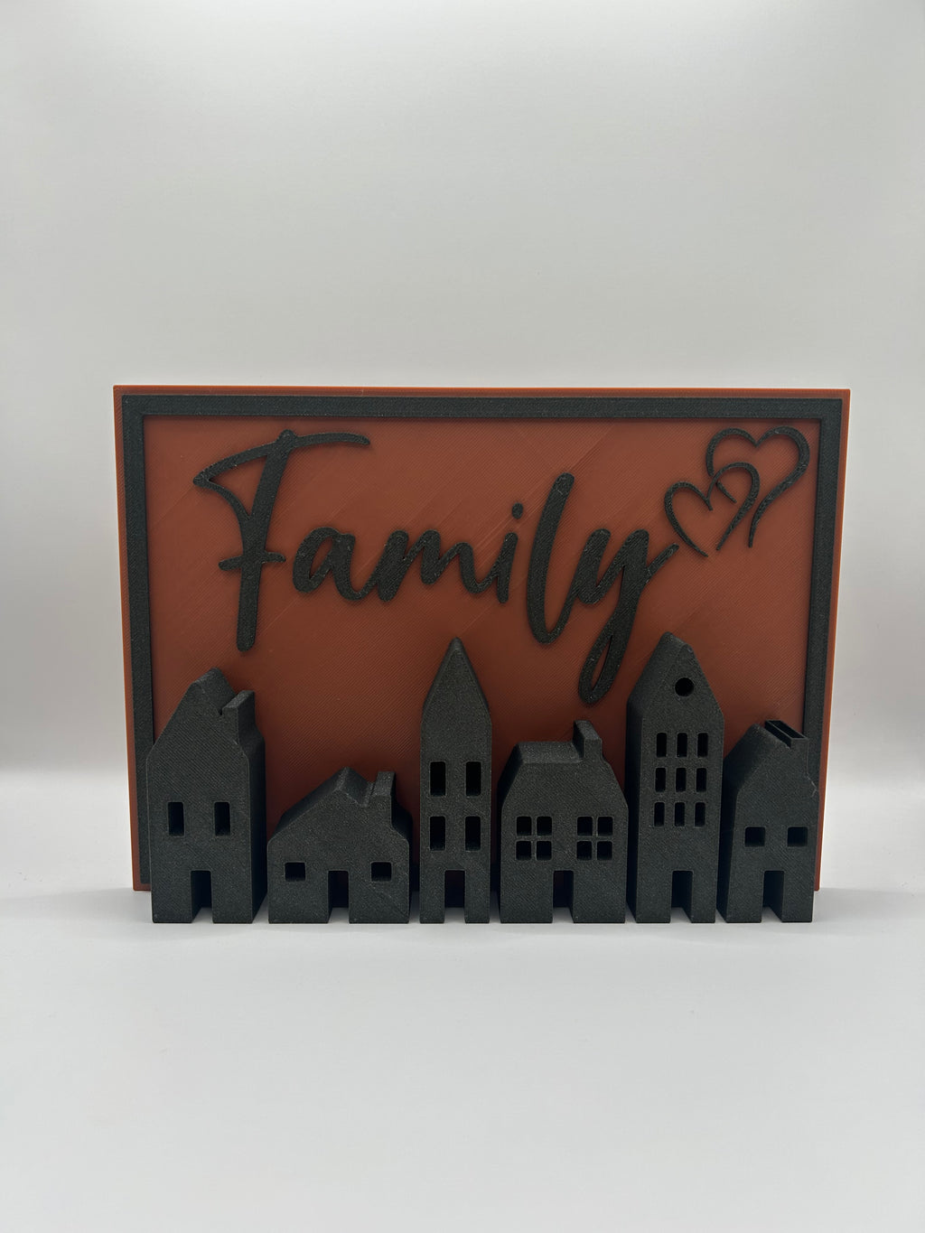 FAMILY Sign With Houses