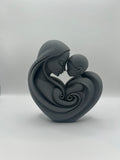 Mother and Child Heart Sculpture