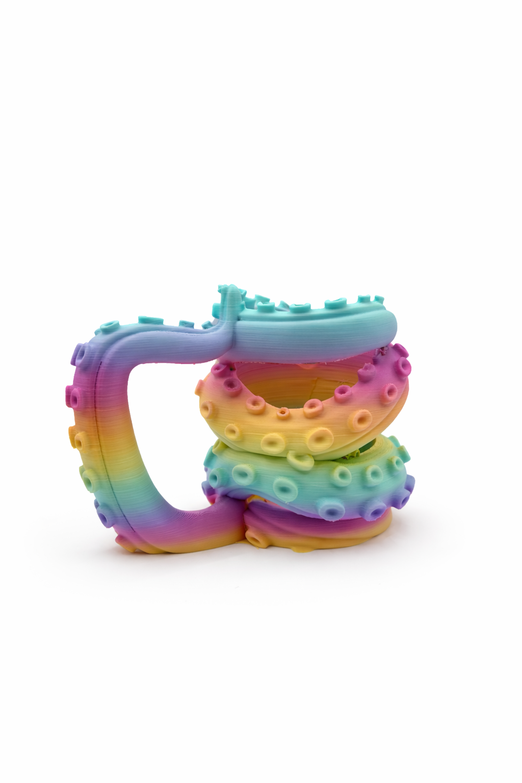 Rainbow Octopus Can Holder Mug