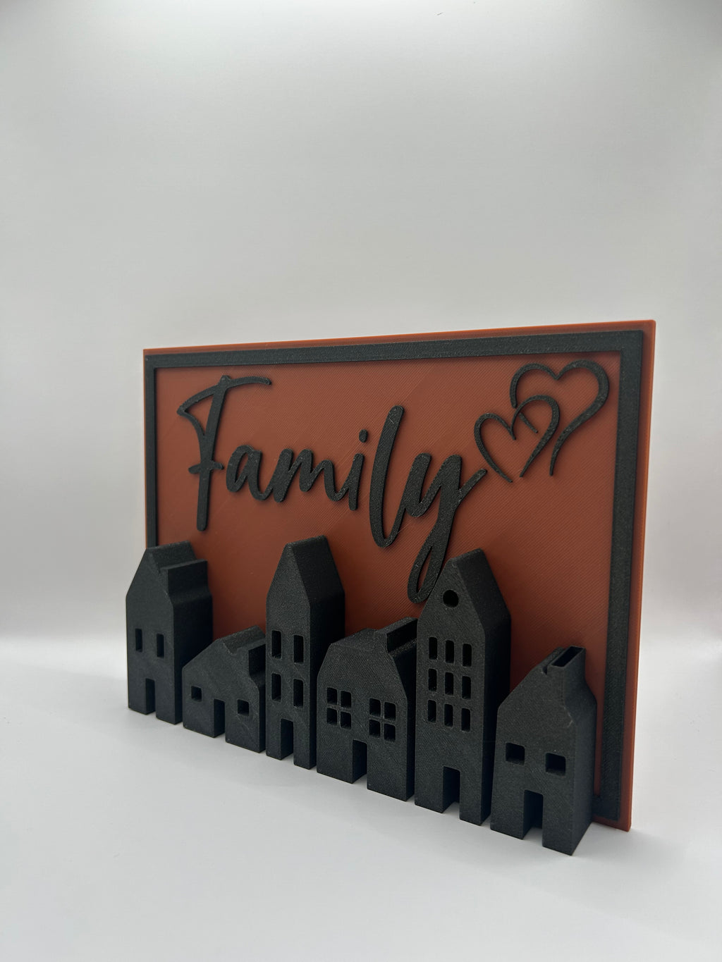 FAMILY Sign With Houses