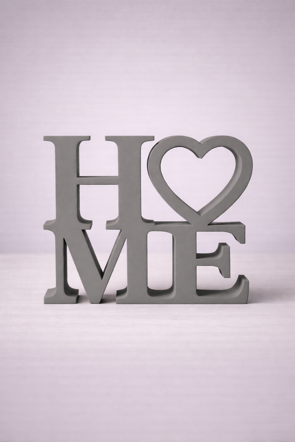“HOME” Decorative Sign with Heart