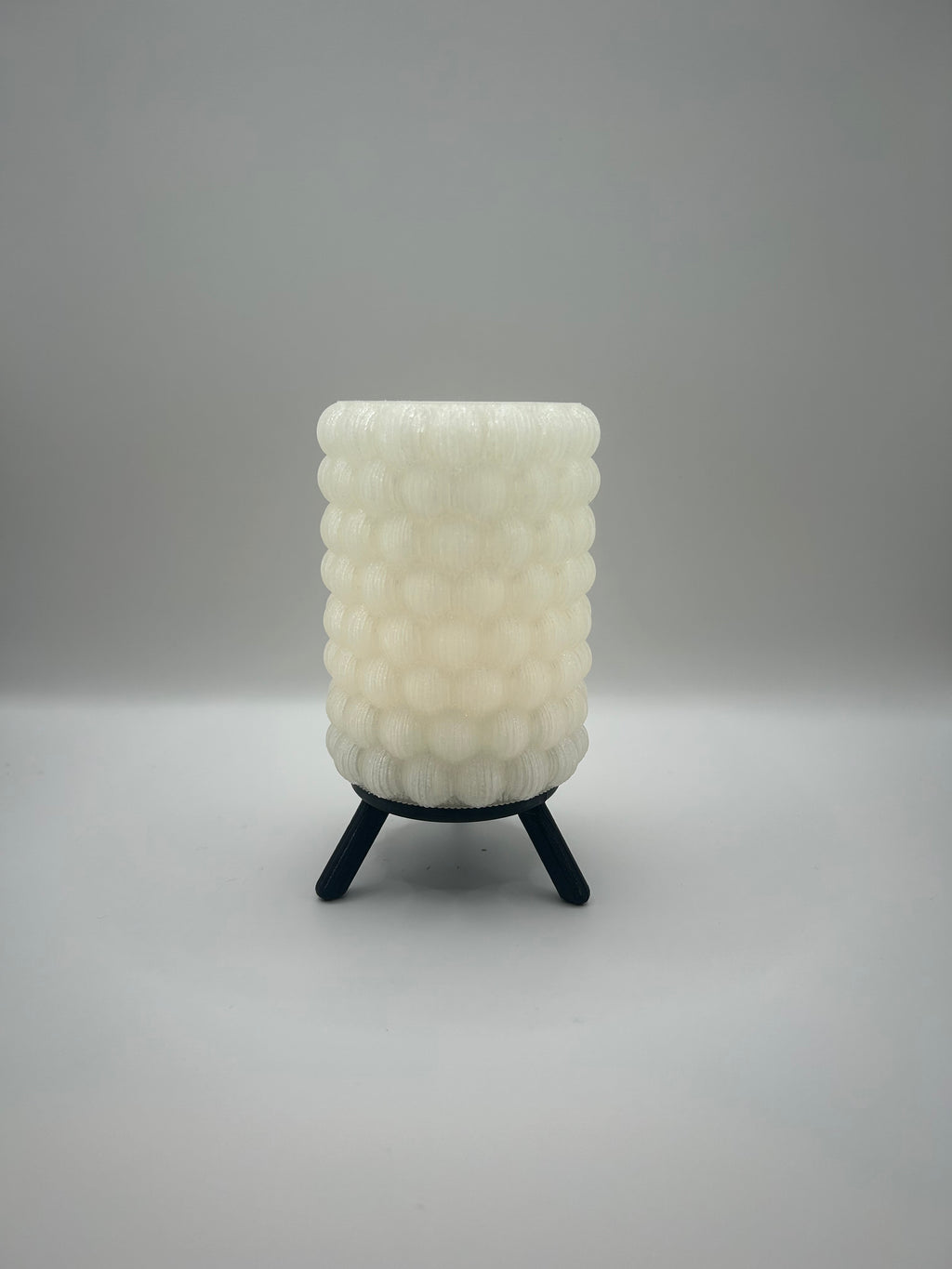 Textured Table Lamp Bubble Design LED Candle