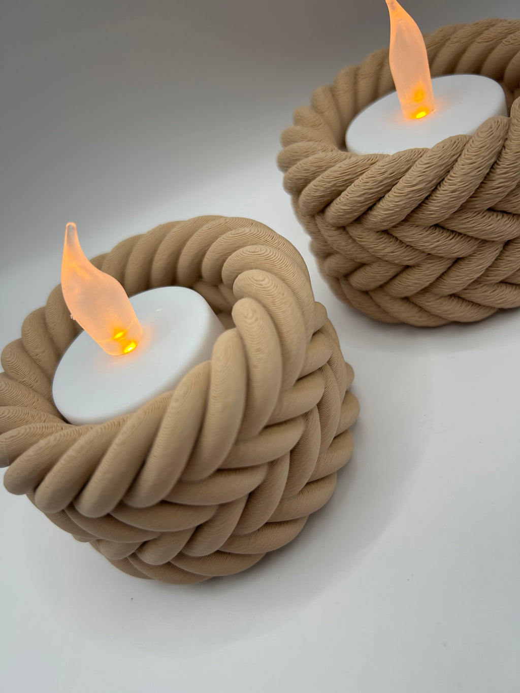 ‘Braided’ Candle Holders | Set per 3