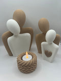 Set Couple + Couple with heart + Fuzzy Candle