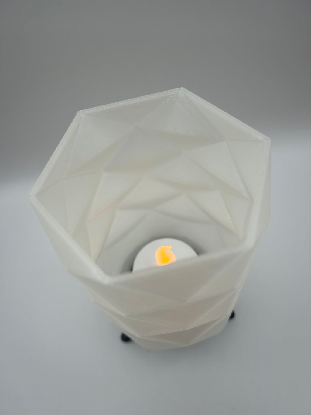 Geometric Table Lamp LED Candle