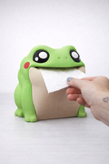 Funny Frog Toilet Paper Holder Cute Bathroom Decor  Frog Tissue Dispenser  3D Printed Gift (LEHADESIGN)