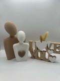 Set Couple With Heart + Love You Sign