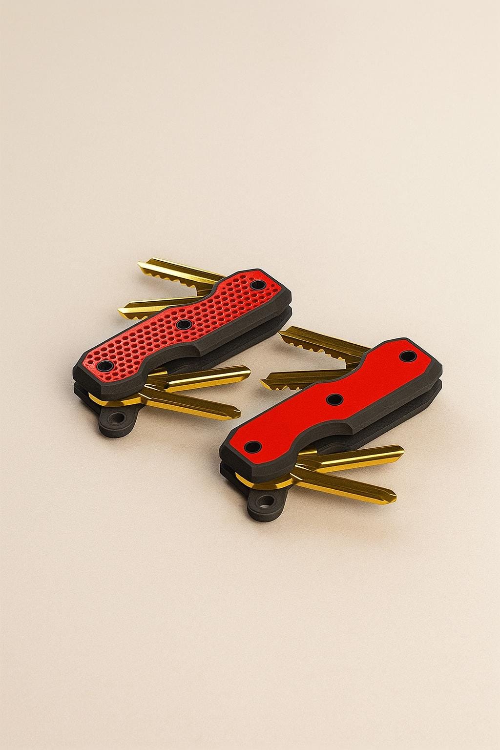 Compact Key Organizer | 3D Printed Key Holder | Lightweight Durable Keychain | Minimalist Gift for Him or Her