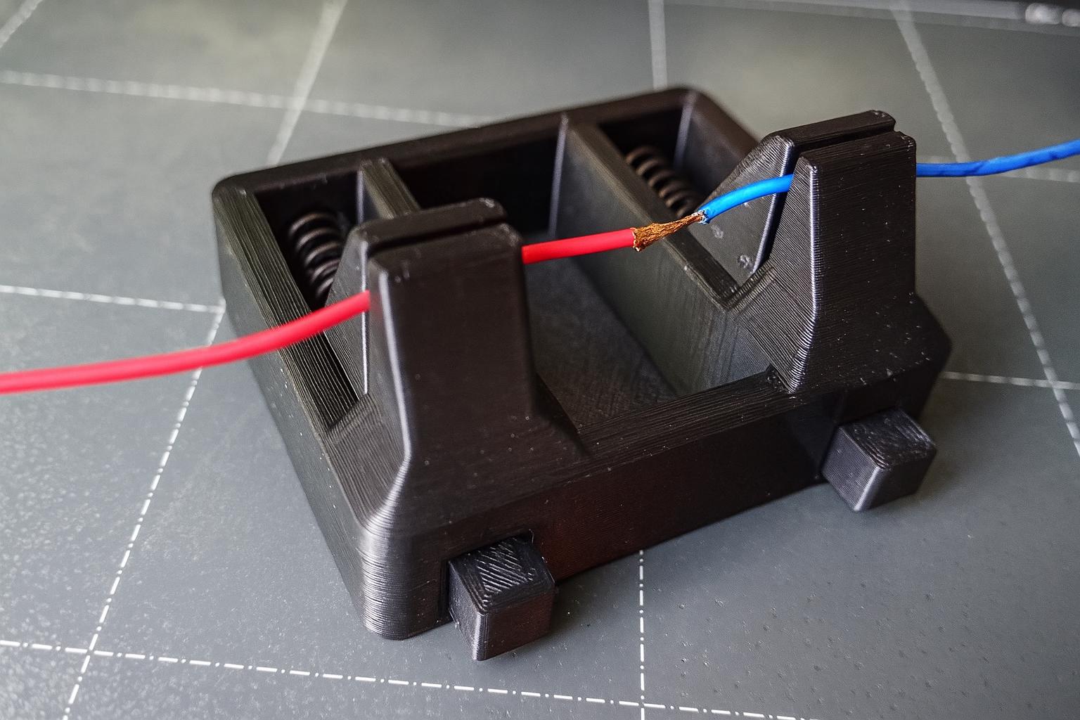 3D is Printed Wire Holder Soldering Aid with Spring Tension Perfect for DIY Electronics