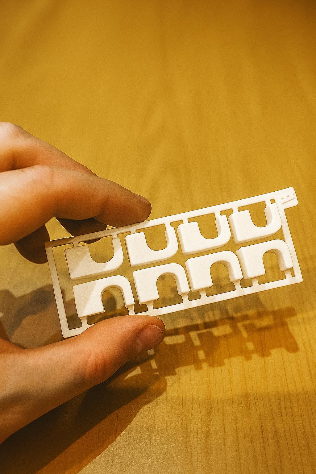 Cable Clips | 3D Printed Wire Organizer | Wall Cable Holder | Wire Management Clips | Minimalist Cable Tidy