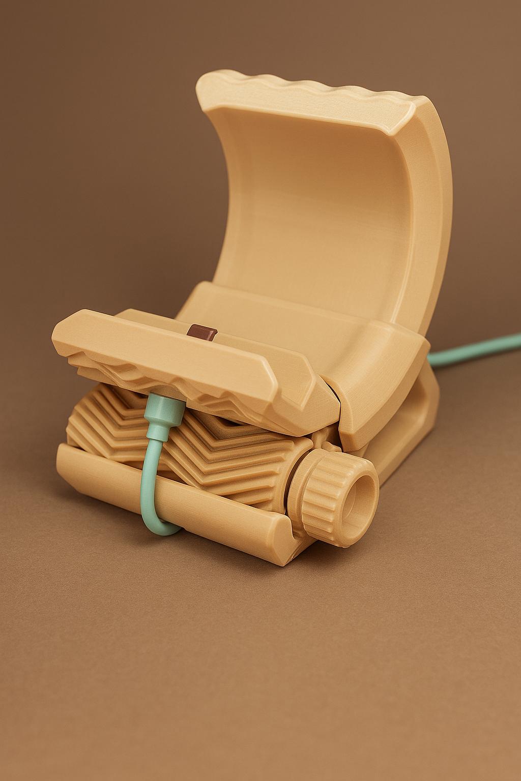 3D Printed Adjustable Phone Stand | Modern Smartphone Holder | Handmade Desk Accessory from Belgium