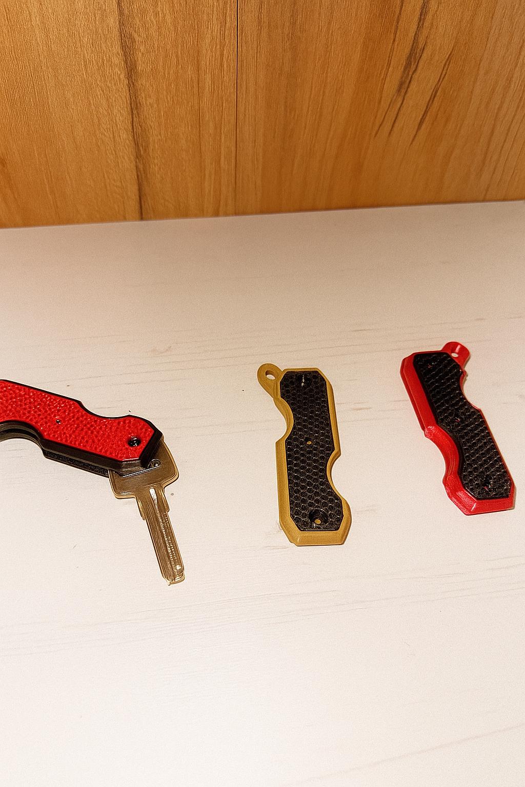 Compact Key Organizer | 3D Printed Key Holder | Lightweight Durable Keychain | Minimalist Gift for Him or Her