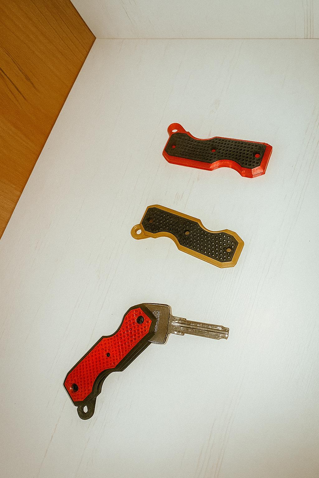 Compact Key Organizer | 3D Printed Key Holder | Lightweight Durable Keychain | Minimalist Gift for Him or Her