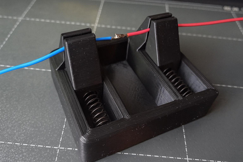 3D is Printed Wire Holder Soldering Aid with Spring Tension Perfect for DIY Electronics